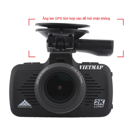 camera hành trình xe Vietmap K9 Pro có thiết kế nhỏ gọn - hiện đại và được tích hợp cả GPS