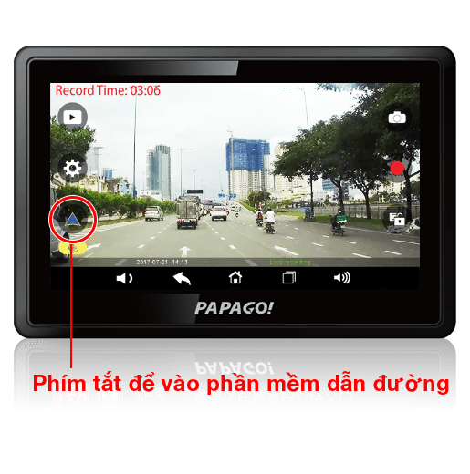 waygo 810 sở hữu màn hình rộng tới 5 inch