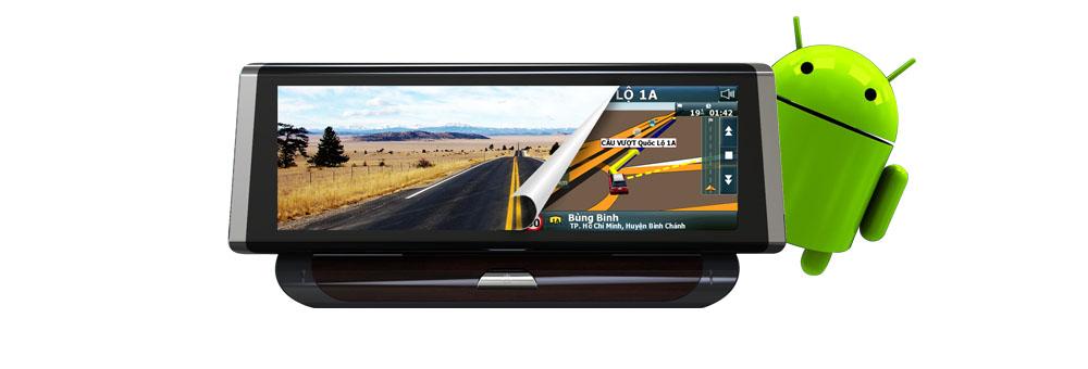 thiết bị dẫn đường và ghi hình vietmap d19 sử dụng hệ điều hành Android