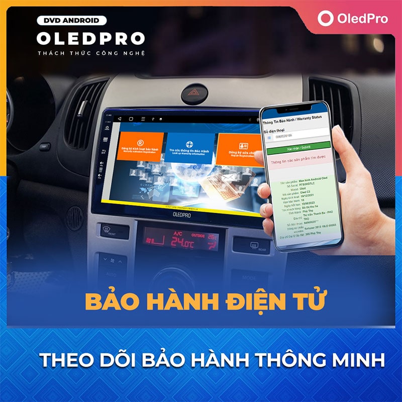 đặt mua màn hình dvd oledpro premium chính hãng tại thành nam gps
