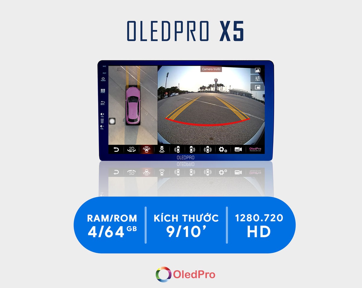 màn hình dvd ô tô oledpro chính hãng x5 new