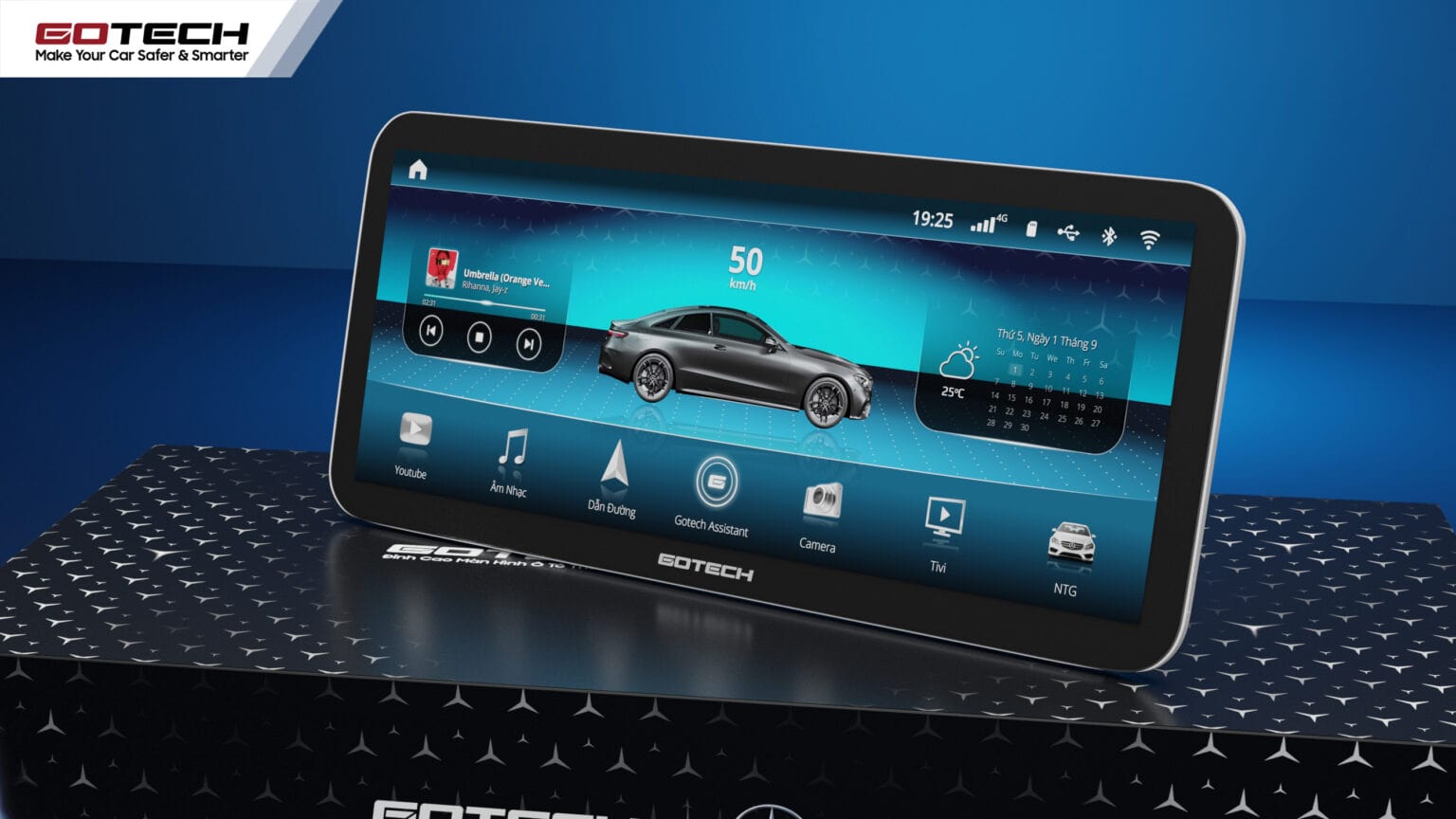 màn hình android cao cấp dành riêng cho xe mercedes