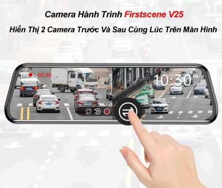 hiển thị hình ảnh đồng thời của 2 kênh camera hành trình