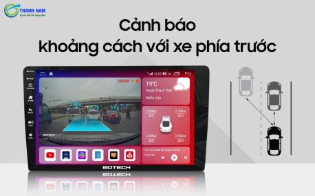 cảnh báo khoảng cách với xe phía trước