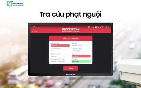 tính năng tra cứu phạt nguội thông minh có trên gotech gts4