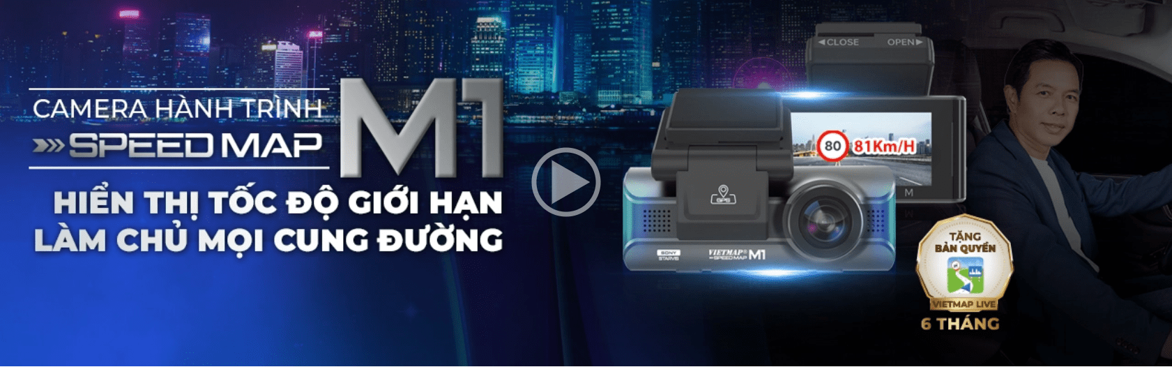 Vietmap SpeedMap M1 - cảnh báo giao thông - cảnh báo biển báo giao thông