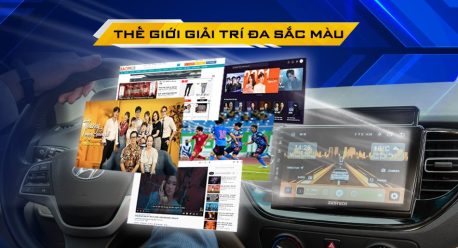 trải nghiệm giải trí trên xe hơi khi lắp đặt màn hình android zestech 13 inch