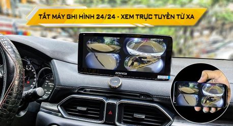 chế độ tắt máy ghi hình bảo vệ xe 24/24 của màn hình android zestech mazda mlk 360