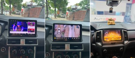 lắp đặt màn hình android zetsech z18 liền camera 360