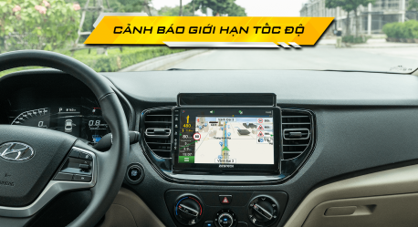 hiển thị mật độ giao thông và cảnh báo tốc độ qua màn hình zestech zt 2k bản thiếu