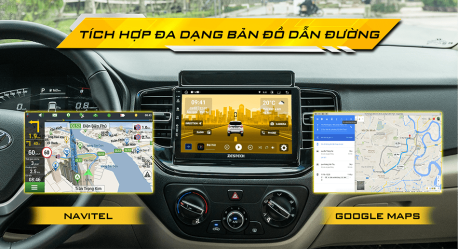 tích hợp đa dạng các phần mềm dẫn đường cao cấp