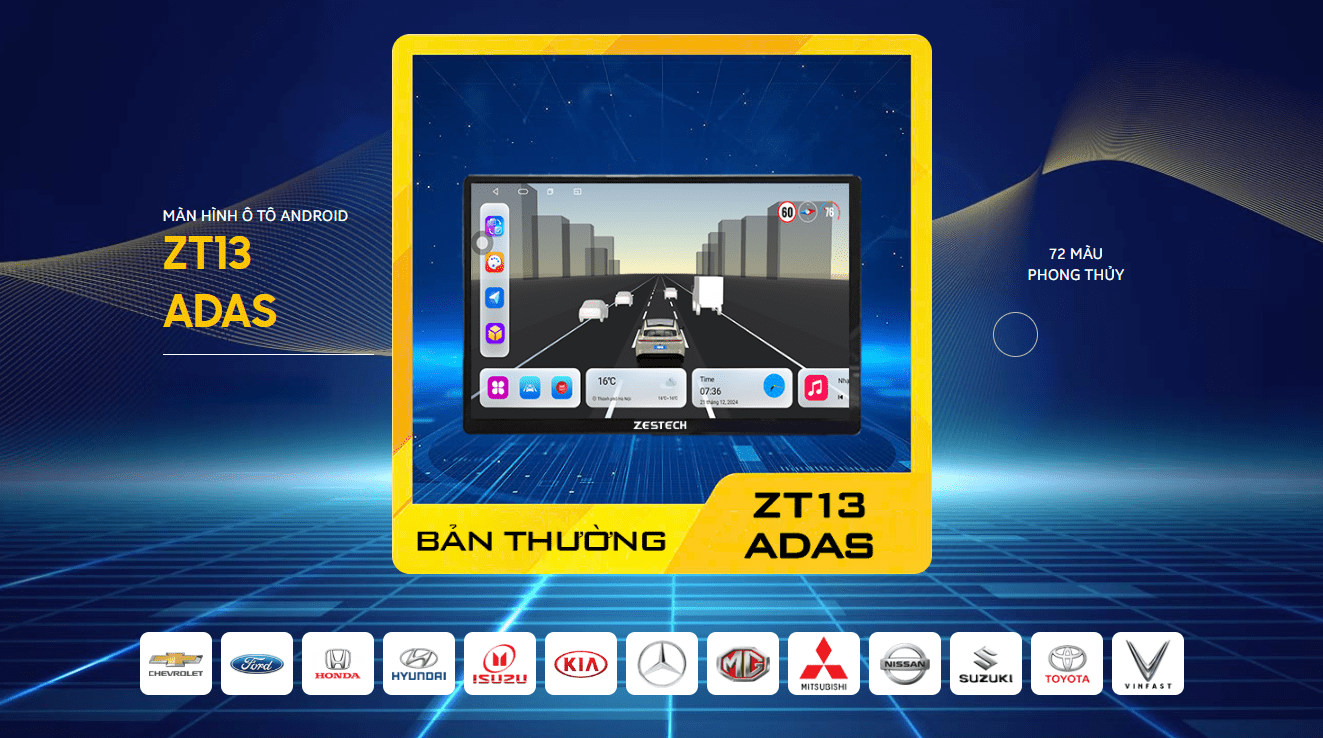 màn hình android zestech zt13 adas chính hãng