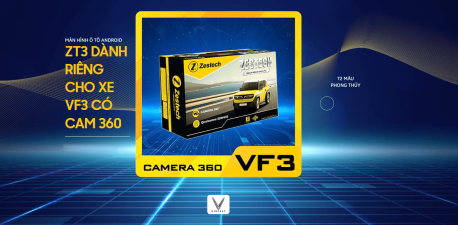 màn hình android zestech zt3 liền camera 360 cho xe vf3