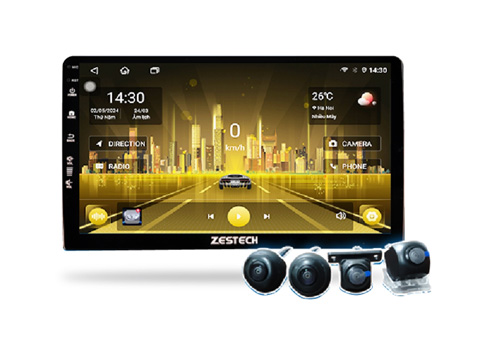 Màn Hình Android Zestech ZT360G Liền Cam 360, Ram 4GB Rom 32GB