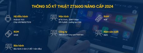 thông số kỹ thuật của zesstech zt360g bản nâng cấp 2024 liền camera 360