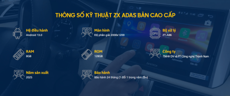 thông số kỹ thuật của zestech zx adas bản cao cấp liền camera 360
