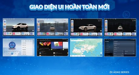 giao diện ui hiện đại trên màn hình android zestech zx adas bản tiêu chuẩn