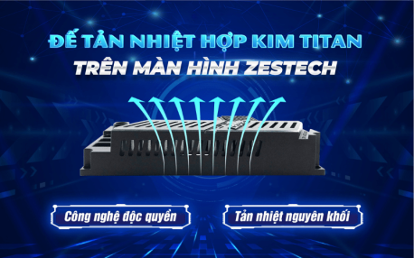 sử dụng đế tản nhiệt hợp kim titan - giúp tản nhiệt hiệu quả