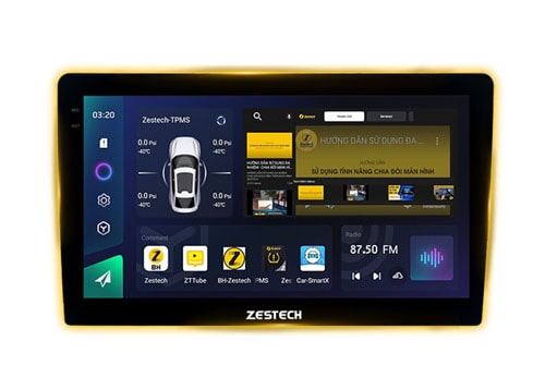 Màn Hình Android Zestech ZX10 Cao Cấp Ram 4GB Rom 64GB