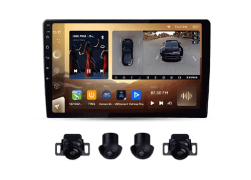 Màn Hình Android Teyes CC3L Liền Camera 360 Ram 4GB Rom 64GB