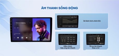 âm thanh sống động khi sử dụng màn hình android teyes cc3l liền camera 360