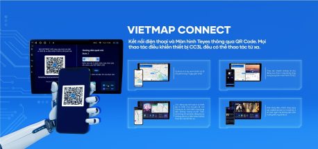 điều khiển màn hình android xe bằng điện thoại di động với ứng dụng vietmap connect