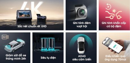 Camera Hành Trình Xiaomi 70Mai A800SE Ghi Hình 4K, Wifi, Adas - Ảnh 7