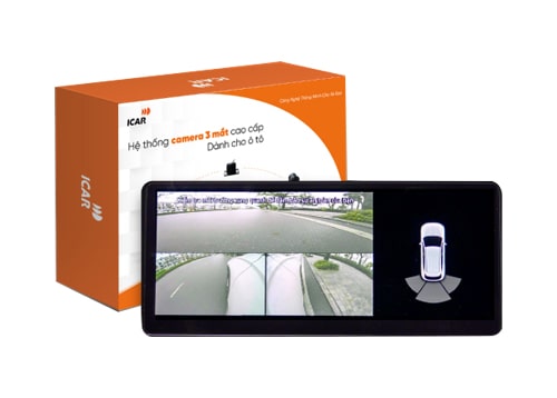 Camera 3 Mắt Elliview Y5 Premium Có Ghép Hình Tích Hợp Màn Zin Theo Xe