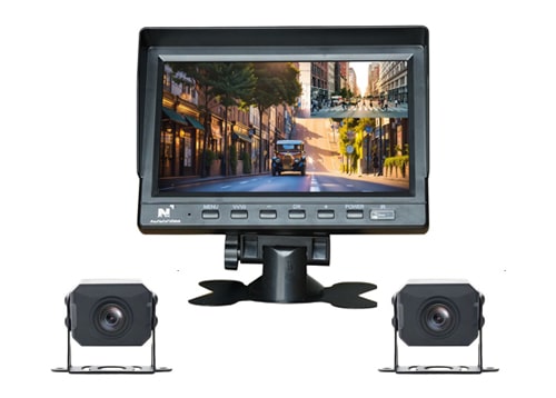 Camera Hành Trình Xe Tải GT7S Màn 7 Inch 2 Mắt Trước Sau Kèm Cam Lùi