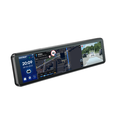 Camera Hành Trình Gương Vietmap V740 Dẫn Đường, Cảnh Báo Giao Thông, 4G Định Vị Xe - Ảnh 2