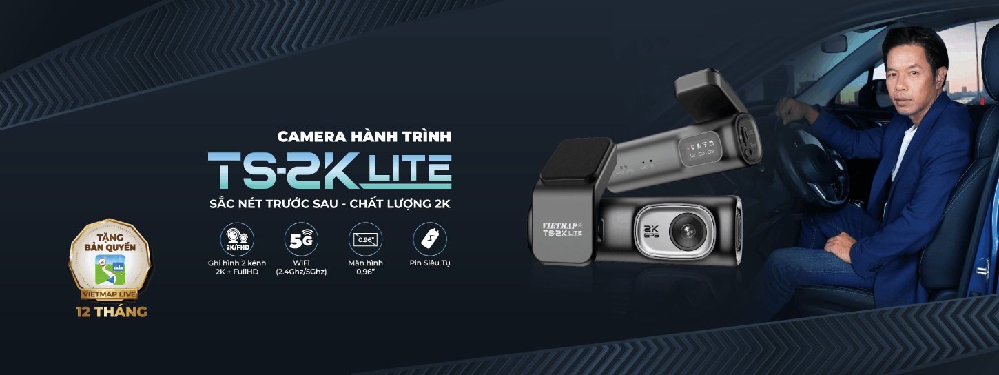 bảng giá camera hành trình vietmap mới nhất năm 2026 - vietmap ts 2k lite