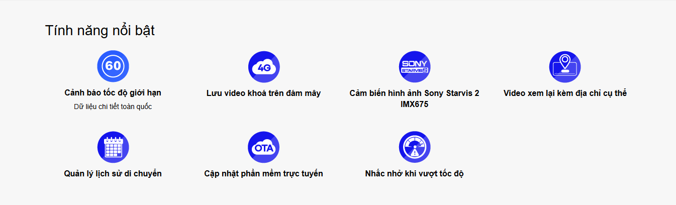 tính năng chính của vietmap speedmap m2