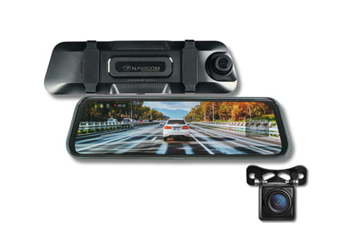 Camera Hành Trình Gương Navicom G96, 4K Cam 2 Mắt Trước Sau, Màn 9,6 Inch