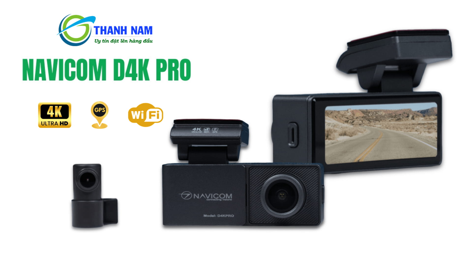 camera hành trình navicom d4k pro ghi hình 4k siêu nét