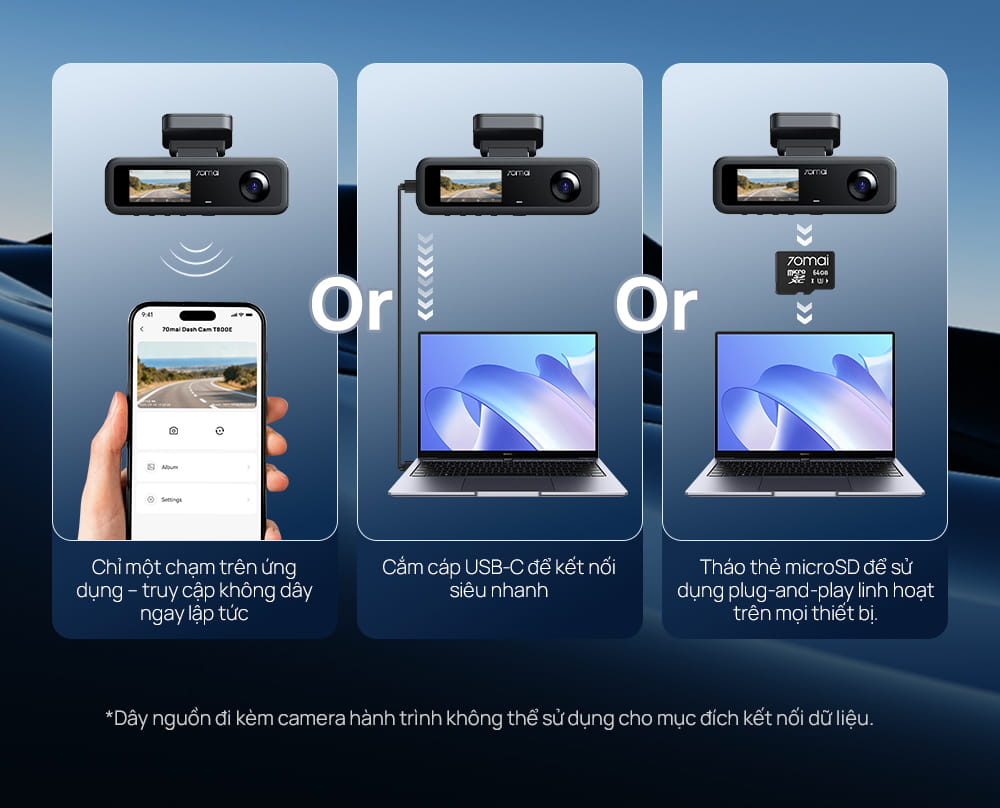Camera Hành Trình Xiaomi 70Mai T400 Ghi Hình 3 Mắt - Ảnh 13