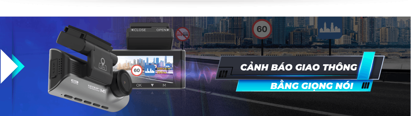 camera hành trình cảnh báo giao thông cao cấp vietmap speedmap m1