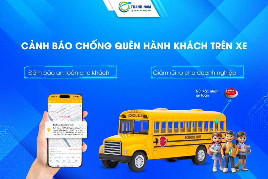 cảnh báo chống quên hành khách trên xe của gt-mdvr02