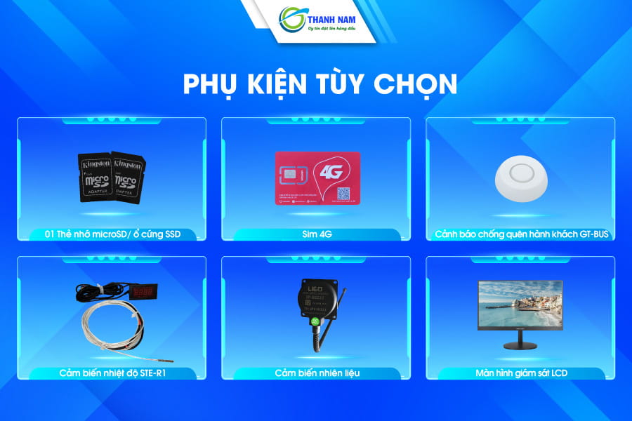 những phụ kiện quý khách có thể mua thêm để được trải nghiệm thêm nhiều tiện ích thông minh từ gt-mdvr02